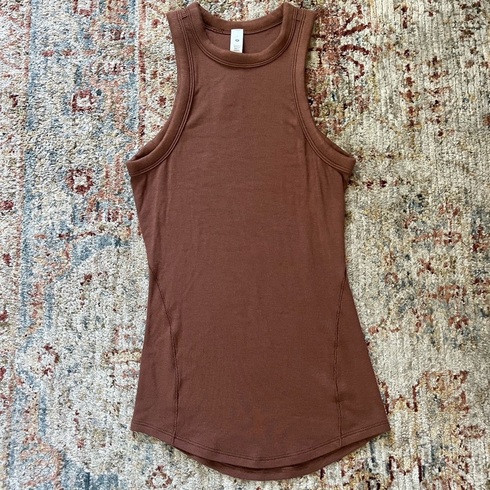lululemon Athletic Brown Long Tank Top